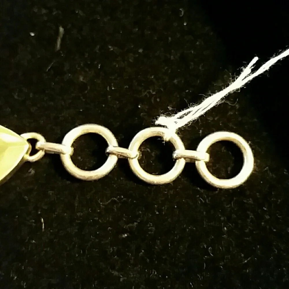Sterling silver and stone bracelet.